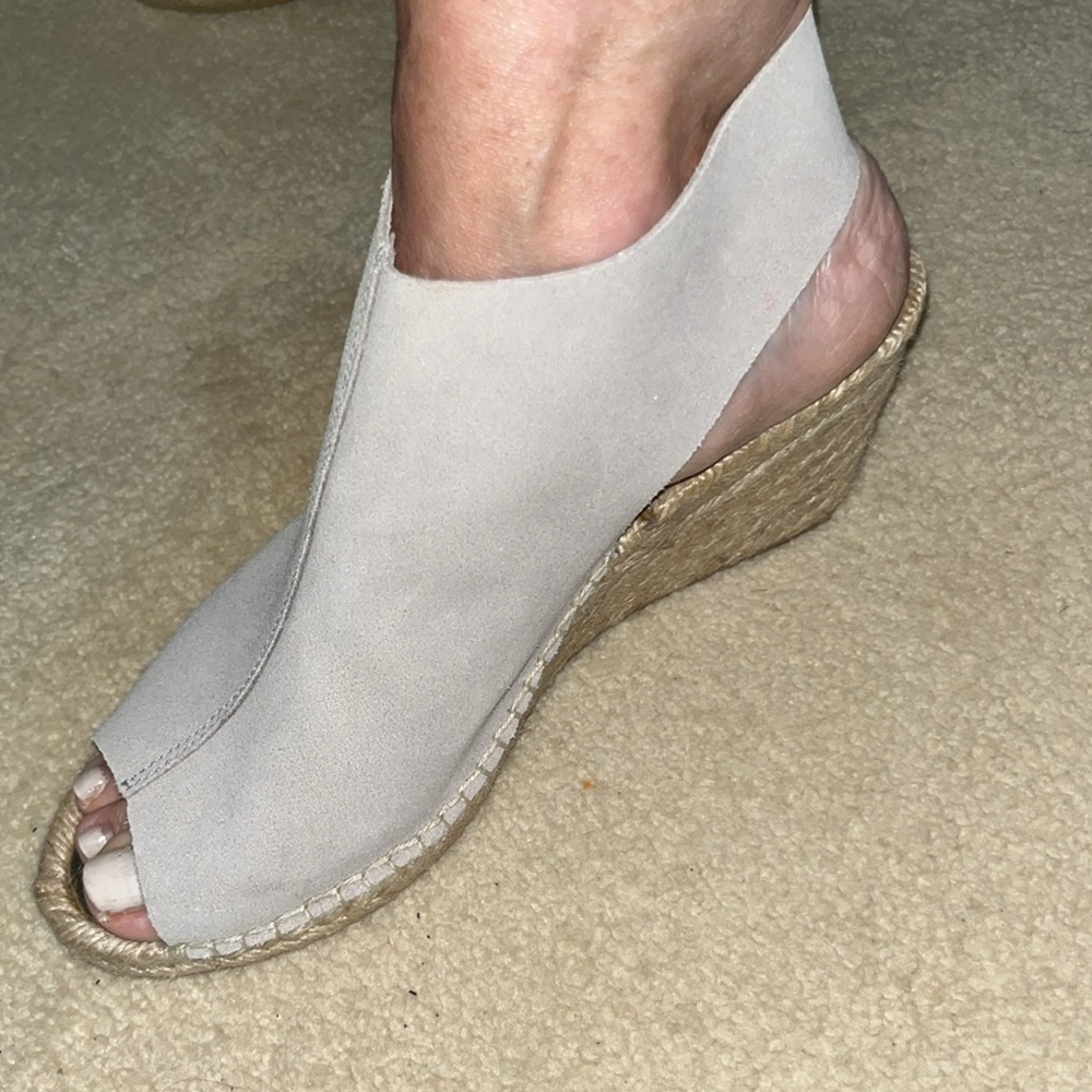 Suede Espadrille Wedge Sandal Size 9 By Maypool Made In Spain
